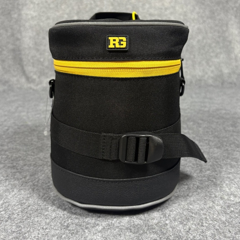 Ruggard LCY-16X4‎ Lens Case 6x8 Black Yellow Water Resistant Padded Nylon